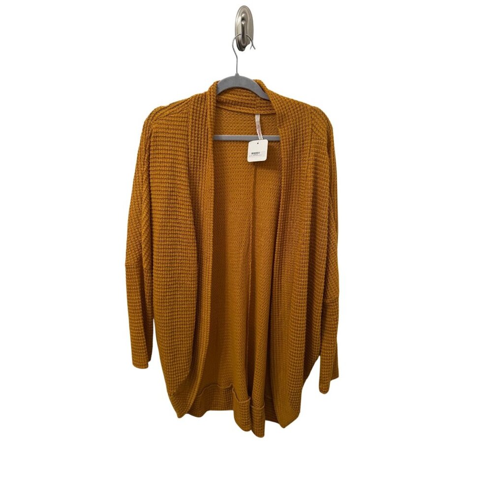 NWT Boutique mustard cardigan size large